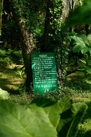 En hommage au poète, ses amis dont Gérard Fusberti, propriétaire du terrain et gardien du temple, décident de créer un jardin où chacun plantera son arbre ou laissera une de ses créations. Montand, Reggiani, Greco ou Mouloudji plantèrent chacun leur double végétal lors de la célébration du dixième anniversaire de la mort de Prévert, un eucalyptus aujourd'hui haut d'au moins 20 mètres pour Mouloudji.Se balader dans ce jardin, c'est pénétrer dans l'univers du poète. Au milieu des arbres d'ornement, des bambous peints de rouge vif, des arbres fruitiers, des camélias, des azalées, des gunneras (que Prévert adorait) et des hortensias, des œuvres d'art se révèlent ça et là, tantôt un portrait, tantôt une sculpture ou une installation. Des arbres peints prennent vie, une main rouge semblant sortir de leur entrailles, le ruisseau qui coule en cascade murmure une douce poésie, que l'on retrouve en quelques phrases inscrites sur des plaques qui surgissent au milieu de cette jungle organisée. (Saint-Germain-des-Vaux Manche)