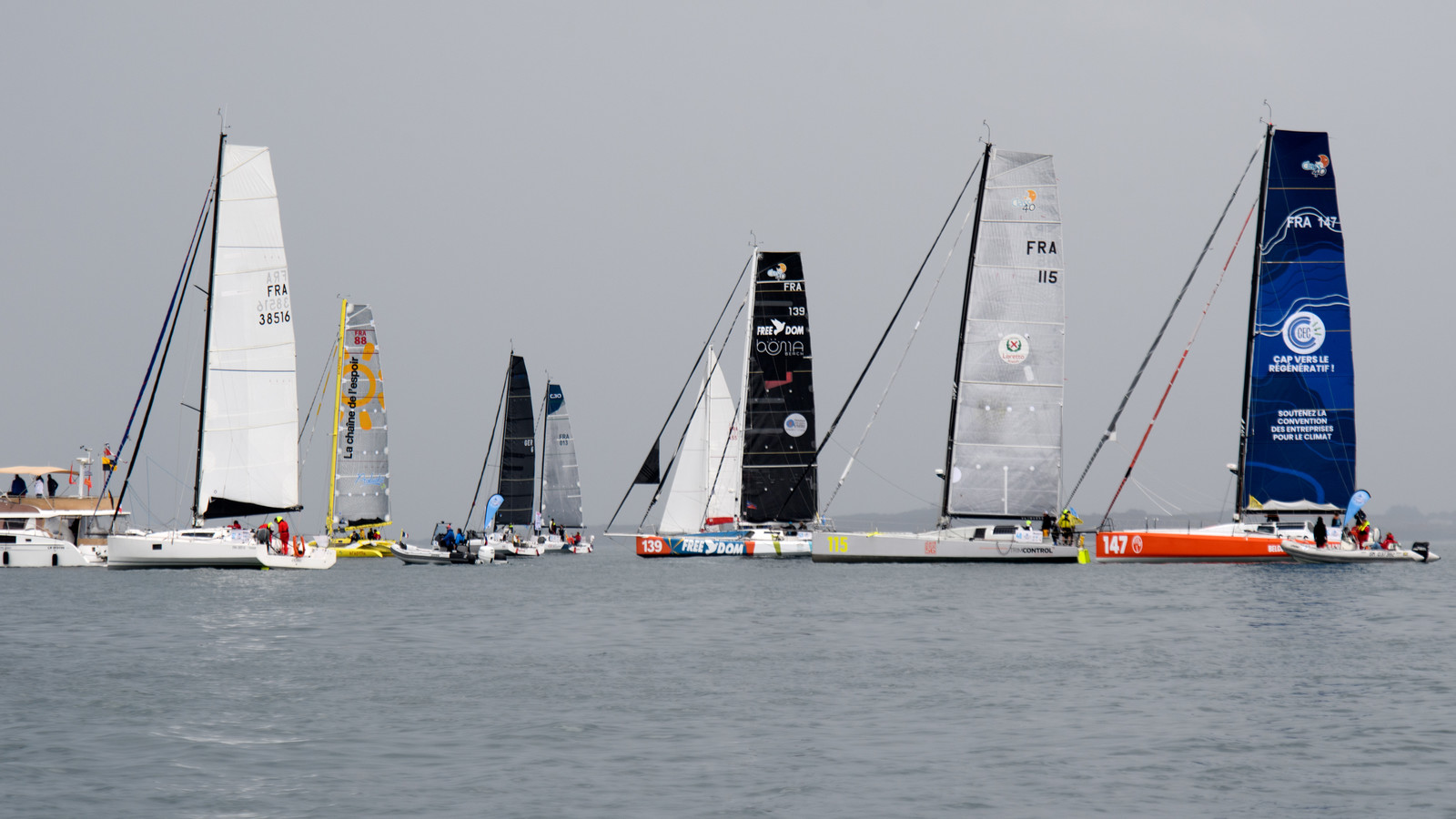 La Drheam Cup, grand prix de France de course au large, au départ de Cherbourg-en-Cotentin.