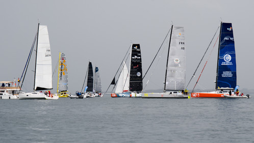 La Drheam Cup, grand prix de France de course au large, au départ de Cherbourg-en-Cotentin.