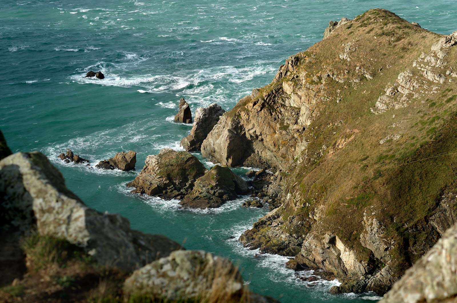 Situé sur la commune de Jobourg (Manche), le Nez de Jobourg s'élève à 126 mètres de haut, classé parmi les plus hautes d'Europe.En empruntant le sentier des douaniers, le promeneur voit la nature se décliner sous toutes ses formes,Le Nez de Jobourg offre un panorama exceptionnel, du cap de la Hague jusqu'au cap de Flamanville, ainsi que sur les îles Anglo-Normandes.