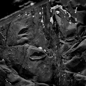 Cette exposition fût présentée lors du mois de la photographie à Equeurdreville (Cotentin) en 2014.Comme un tailleur de pierre, la nature a façonné un monde imaginaire, transformant le paysage en une oeuvre d’art équilibrée et contrôlée. Je n’ai photographié que ceux qui me parlaient, comme des apparitions fantasmagoriques, un clin d’oeil, un frisson, un sourire complice. Libre à vous de découvrir ces formes secrètes, ces visages sculptés par les éléments aux traits parfois révélateurs.