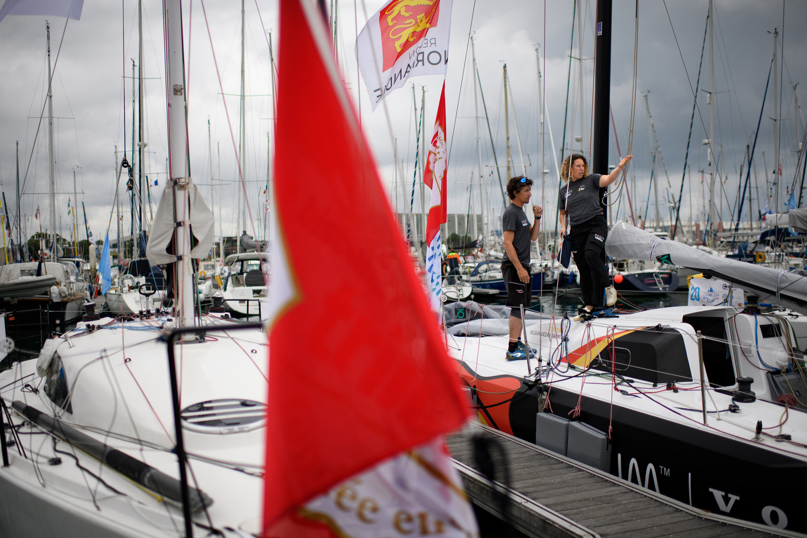 La Drheam Cup, grand prix de France de course au large, au départ de Cherbourg-en-Cotentin.