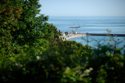 Le village d’Omonville la Rogue, situé sur la route côtière qui relie Cherbourg au cap de la Hague, s’étire au creux d’un vallon. Ses nombreuses petites rues et ruelles, sont bordées de solides maisons de granit, souvent couvertes en pierre.Les promenades conduisent bien souvent vers le Hâble, nom donné au port, un des plus beaux et des plus anciens de la région, dominé par un fort datant du début du XV siècle,