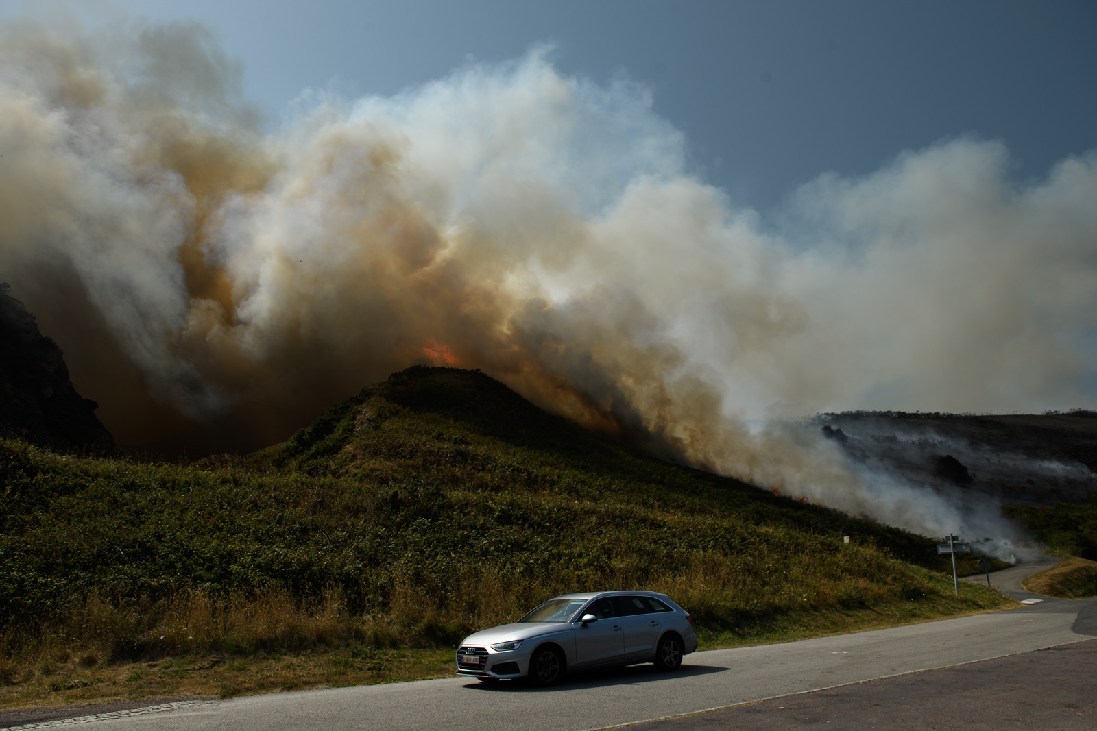 Incendie dans la Hague