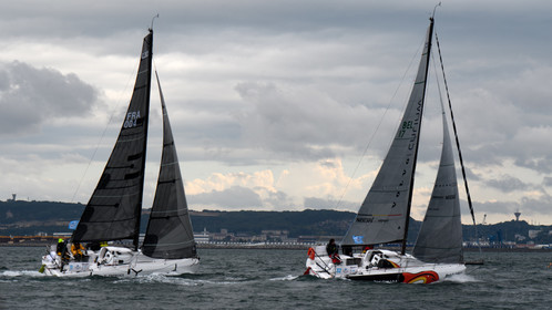 La Drheam Cup, grand prix de France de course au large, au départ de Cherbourg-en-Cotentin.